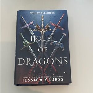 House of Dragons by Jessica Cluess - Navy & Red Hardcover